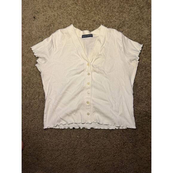 One Size White Brandy Melville Top - Picture 4 of 4